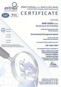 Environmental Management System according to ISO 14001