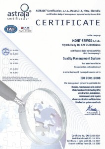 Quality Management System according to ISO 9001